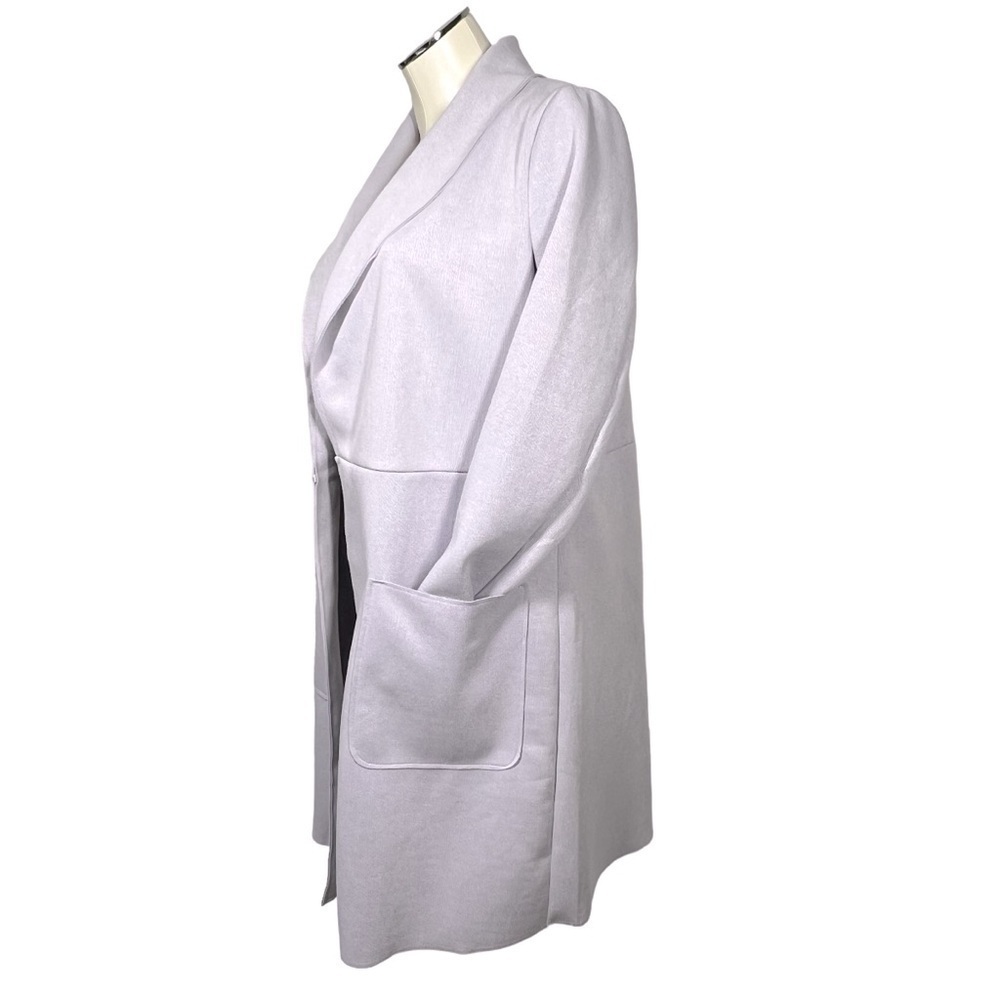 NWT STORY ON Amelia Open Front Long Blazer Lavend… - image 6